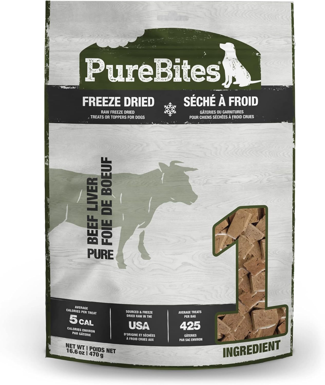 PureBites Beef Liver For Dogs, 16.6Oz