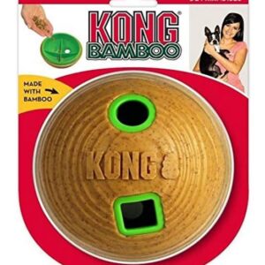 KONG Company Bamboo Treat Dispenser Ball Dog Toy
